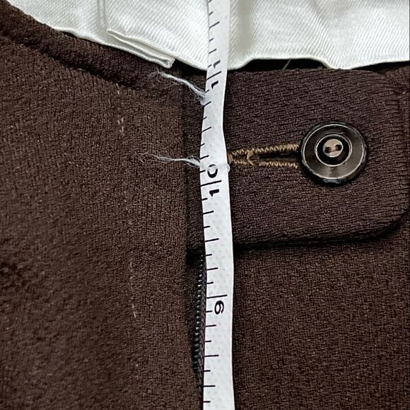 60’s/ 70’s Brown and Gold Tunic and Pants Suit Ornate Gold Trim S/M - Picture 6 of 14